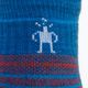Trekingové ponožky Smartwool Hike Light Cushion Ankle modro-oranžové SW001611E18 3