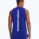 Pánské basketbalové tričko Under Armour Baseline Cotton Tank modré 1361901 4