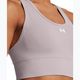 Fitness podprsenka  Under Armour Vanish Seamless Mid Branded tetra gray/white 3