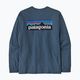 Pánské tričko Longsleeve Patagonia P-6 Logo Responsibili utility blue 2
