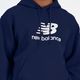 Pánská mikina New Balance Stacked Logo French Terry Hoodie navy 4