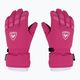 Dětské lyžařské rukavice Rossignol Jr Popy Impr G pink fushia 2