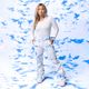 Dámské snowboardové kalhoty ROXY Chloe Kim azure blue clouds 8