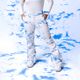 Dámské snowboardové kalhoty ROXY Chloe Kim azure blue clouds 9