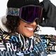 Dámské snowboardové brýle ROXY Izzy sapin/purple ml 10