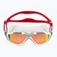 Plavecká maska Aquasphere Vista bílá/stříbrná/zrcadlově červená titanová MS5050915LMR 2