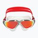 Plavecká maska Aquasphere Vista bílá/stříbrná/zrcadlově červená titanová MS5050915LMR 7