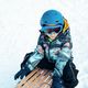 Dětské lyžařské brýle Alpina Piney blue matt/orange 5