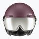 Lyžařská helma UVEX Wanted Visor purple 56/6/262/7005 7