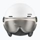 Lyžařská helma UVEX Wanted Visor Pro V white matt/variomatc smoke 7
