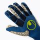 Uhlsport Hyperact Supergrip+ Finger Surround brankářské rukavice modro-bílé 101123101 3