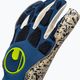 Uhlsport Hyperact Supergrip+ HN brankářské rukavice modro-bílé 101123201 3