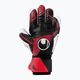 Uhlsport Powerline Soft Pro brankářské rukavice černá/červená/bílá
