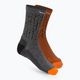 Pánské trekingové ponožky Salewa MTN TRN Sal. AM Crew šedohnědé 00-0000069029