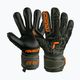 Reusch Attrakt Freegel Silver Finger Support Juniorské brankářské rukavice černo-zelené 5372030-5555 4