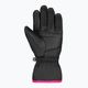 Dětské lyžařské rukavice Reusch Alan black/pink glo 7