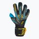 Brankářské rukavice  Reusch Attrakt Aqua Finger Support black/gold/aqua 2