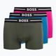 Hugo Boss Trunk Bold pánské boxerky 3 páry černé 50490888-970
