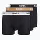 Hugo Boss Trunk Power pánské boxerky 3 páry černé 50489612-982