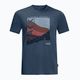 Pánské trekingové tričko Jack Wolfskin Crosstrail Graphic tmavě modré 1807202_1383 3