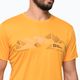 Pánské trekingové tričko  Jack Wolfskin Peak Graphic oranžové 1807183 3