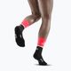 Dámské kompresní běžecké ponožky  CEP 4.0 Mid Cut pink/black 6