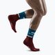 Pánské kompresní běžecké ponožky   CEP 4.0 Mid Cut petrol/dark red 5