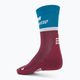 Pánské kompresní běžecké ponožky   CEP 4.0 Mid Cut petrol/dark red 2
