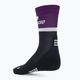 Pánské kompresní běžecké ponožky   CEP 4.0 Mid Cut violet/black 3