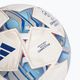 Fotbalový míč  adidas UCL Competition 23/24 white/silver metallic/bright cyan/royal velikost 5 4