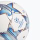 Fotbalový míč  adidas UCL Junior 290 League 23/24 white/silver metallic/bright cyan velikost 4 3