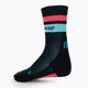 Pánské kompresní běžecké ponožky   CEP Miami Vibes 80's black/blue/pink 4