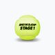 Dětské tenisové míče Dunlop Stage 1 3 ks zelená 601338 3