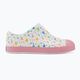 Native Jefferson Print Disney Jr dětské tenisky shell white/princess pink/pastel white confetti 2