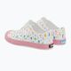 Native Jefferson Print Disney Jr dětské tenisky shell white/princess pink/pastel white confetti 3