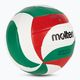 Volejbalový míčMolten V4M1500 white/green/red velikost 4 2