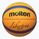 Basketbalový míč Molten B33T5000 FIBA 3x3 yellow/blue velikost 3 2