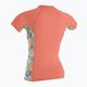 Dámské plavecké tričko O'Neill Side Print Rash Guard orange 5405S 2