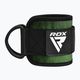 Popruhy s háky kotníkovéRDX A4 Ankle Straps For Gym Cable Machine army green