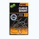 Háčky Fox Edges Armapoint Curve Shank Short šedé CHK210 2