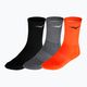 Mizuno Training běžecké ponožky 3 páry Black/Melange/Soleil 32GX2505Z96