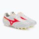 Pánské fotbalové boty Mizuno Morelia II Elite MD white/flery coral2/bolt2 4