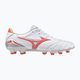 Kopačky Mizuno Morelia Neo IV Pro MD white/ radiant red/ hot coral