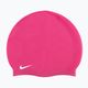 Plavecká čepice Nike Solid Silicone pink 93060-672