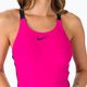 Dámské jednodílné plavky Nike Logo Tape Fastback růžové NESSB130-672 6