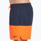 Pánské plavecké šortky Nike Split 5" Volley tmavě modré a oranžové NESSB451-822 6