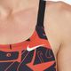 Dámské jednodílné plavky Nike Multiple Print Fastback orange NESSC050-631 8