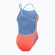 Dámské jednodílné plavky  Speedo Solid Vback disco peach/curious blue 2