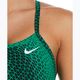 Dámské jednodílné plavky  Nike Hydrastrong Delta Racerback court green 6