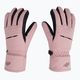 Dámské lyžařské rukavice 4F růžové H4Z22-RED002 3